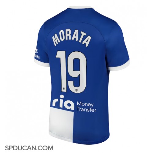 Muški Nogometni Dres Atletico Madrid Alvaro Morata #19 Gostujuci 2023-24 Kratak Rukav